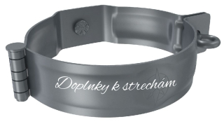 Objímka zvodovej rúry priemer 100mm pre závitovú tyč M10